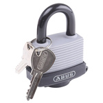 ABUS Key Weatherproof Aluminium, Steel Safety Padlock, Keyed Alike, 8mm Shackle, 53mm Body