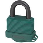 ABUS Key Weatherproof Aluminium, Steel Safety Padlock, Keyed Alike, 8mm Shackle, 53mm Body