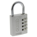 ABUS 145/40 Combination Weatherproof Aluminium, Steel Safety Padlock, 6mm Shackle, 40mm Body