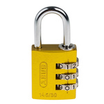 ABUS 145/30 Combination Weatherproof Aluminium, Steel Safety Padlock, 5mm Shackle, 30mm Body