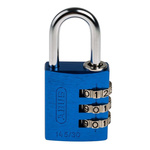 ABUS 145/30 Combination Weatherproof Aluminium, Steel Safety Padlock, 5mm Shackle, 30mm Body