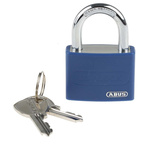 ABUS Key Weatherproof Aluminium, Steel Safety Padlock, 6.5mm Shackle, 43mm Body