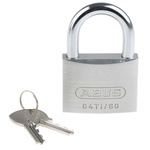 ABUS 64TI Key Weatherproof Titanium Weatherproof Padlock, 9.5mm Shackle, 60mm Body