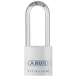 ABUS Key Weatherproof Titanium Weatherproof Padlock, 7mm Shackle, 40mm Body
