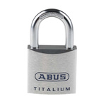 ABUS Key Weatherproof Titanium Weatherproof Padlock, Keyed Alike, 8mm Shackle, 45mm Body