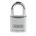 ABUS Key Weatherproof Titanium Weatherproof Padlock, 9.5mm Shackle, 50mm Body