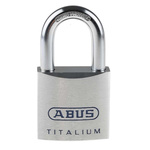 ABUS Key Weatherproof Titanium Weatherproof Padlock, Keyed Alike, 9.5mm Shackle, 50mm Body