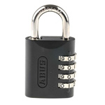 ABUS Combination Weatherproof Steel Combination Padlock, 6mm Shackle, 45mm Body