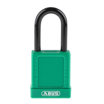 ABUS Key Weatherproof Aluminium, Steel Safety Padlock, 6.5mm Shackle, 38mm Body