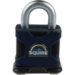 Squire Key Weatherproof Hardened Steel Padlock, 10mm Shackle, 50mm Body