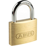 ABUS Key Weatherproof Brass Padlock, 7mm Shackle, 48mm Body