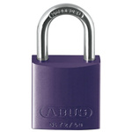 ABUS Key Weatherproof Aluminium, Steel Safety Padlock, 6.5mm Shackle, 39mm Body