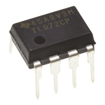 TL072CP Texas Instruments, Op Amp, 3MHz, 8-Pin PDIP