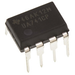 UA741CP Texas Instruments, Op Amp, 1MHz, 8-Pin PDIP