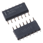 LM2901D Texas Instruments, Quad Comparator, Open Collector O/P, 1.3μs 3 → 28 V 14-Pin SOIC