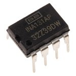 INA131AP Texas Instruments, Instrumentation Amplifier, 0.125mV Offset, 5 [arrow/] 28 V, 8-Pin PDIP