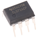 TL071ACP Texas Instruments, Op Amp, 3MHz, 8-Pin PDIP