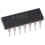 TLC274CN Texas Instruments, Op Amp, 1.7MHz, 5 → 15 V, 14-Pin PDIP