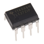 TLC272IP Texas Instruments, Op Amp, 1.7MHz, 5 → 15 V, 8-Pin PDIP