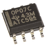 OP07CD Texas Instruments, Precision, Op Amp, 600kHz, 8-Pin SOIC