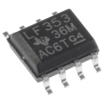 LF353D Texas Instruments, Op Amp, 3MHz, 8-Pin SOIC