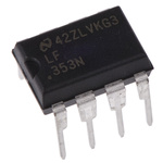 LF353N/NOPB Texas Instruments, Op Amp, 4MHz, 8-Pin MDIP