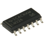 LM324D Texas Instruments, Precision, Op Amp, 1.2MHz, 5 → 28 V, 14-Pin SOIC