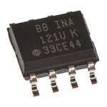 INA121U Texas Instruments, Instrumentation Amplifier, 500μV Offset 600kHz, 8-Pin SOIC