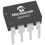 MCP607-I/P Microchip, Precision, Op Amp, RRO, 155kHz, 3 V, 5 V, 8-Pin PDIP