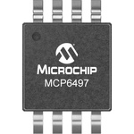MCP6497-E/MS Microchip, Operational Amplifier, Op Amp, RRIO, 30MHz, 1.8 → 5.5 V, 8-Pin MSOP