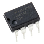 LM6142BIN/NOPB Texas Instruments, Precision, Op Amp, RRIO, 17MHz, 3 → 18 V, 8-Pin MDIP