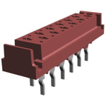 TE Connectivity, Micro-MaTch 2.54mm Pitch 12 Way 2 Row Straight PCB Socket, Through Hole, Solder Termination