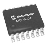MCP6L04T-E/ST Microchip, Op Amp, RRIO, 1MHz, 1.8 → 6 V, 14-Pin TSSOP