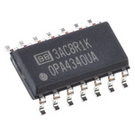 OPA4340UA Texas Instruments, Precision, Op Amp, RRIO, 5.5MHz, 3 V, 5 V, 14-Pin SOIC