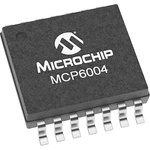 MCP6004T-I/ST Microchip, Op Amp, 1MHz, 14-Pin TSSOP