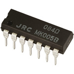 NJM2060D Nisshinbo Micro Devices, Op Amp, 10MHz, 14-Pin PDIP