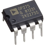 OP275GSZ-REEL7 Analog Devices, Audio, Op Amps, 9MHz 1 kHz, 8-Pin SOIC