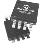 MCP6292T-E/MS Microchip, CMOS Operational Amplifier, Op Amp, RRIO, 10MHz, 6 V, 8-Pin MSOP