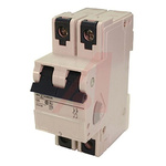 Altech DIN Rail Mount V-EA 2 Pole Thermal Magnetic Circuit Breaker -, 6A Current Rating