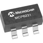 MCP6231T-E/OT Microchip, Op Amp, RRIO, 300kHz 10 kHz, 6 V, 5-Pin SOT-23