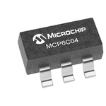 MCP6C04T-050E/CHY Microchip, Op Amps, 500kHz 6000 MHz, 2 → 5.5 V, 6-Pin SOT-23