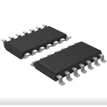 TS924AIYDT STMicroelectronics, Quad Operational Amplifier, Op Amp, RRIO, 4MHz 4 MHz, 5 V, 14-Pin D SO14