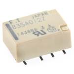 Fujitsu, 12V dc Coil Non-Latching Relay DPDT, 1A Switching Current Surface Mount