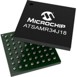 Microchip ATSAMR34J18B-I/7JX RF Transceiver 137 → 175MHz, 1.8 → 3.6V