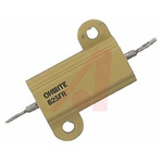 Ohmite 825 Series Anodized Aluminium, Metal Axial, Solder Wire Wound Panel Mount Resistor, 3Ω ±1% 25W