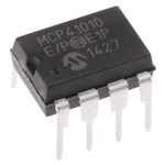MCP41010-E/P, Digital Potentiometer 10kΩ 256-Position Linear Serial-SPI 8 Pin, PDIP