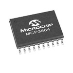 Microchip, Quad 24 bit- ADC 153.6ksps, 20-Pin TSSOP, UQFN