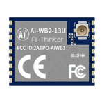 RF Solutions Ai-WB2-13U 2.7 → 3.6V WiFi and Bluetooth Module, IEEE 802.11 b/g/n ADC, GPIO, I2C, SPI, UART