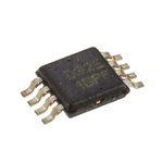 Texas Instruments, DAC Dual 16 bit-, 93ksps, -1%FSR Serial (SPI/QSPI/Microwire), 8-Pin MSOP