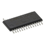 Cirrus Logic, DAC Dual 24 bit-, 216ksps, Serial, 28-Pin TSSOP